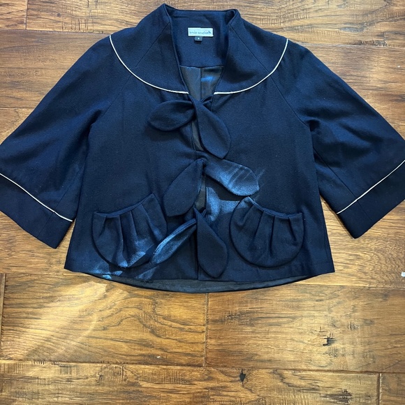 Mia Melon short navy coat - Picture 5 of 9